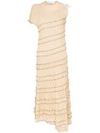 Jil Sander Asymmetric Midi Dress - Neutrals