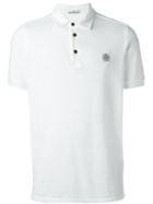 Stone Island Classic Polo Shirt, Men's, Size: Large, White, Cotton