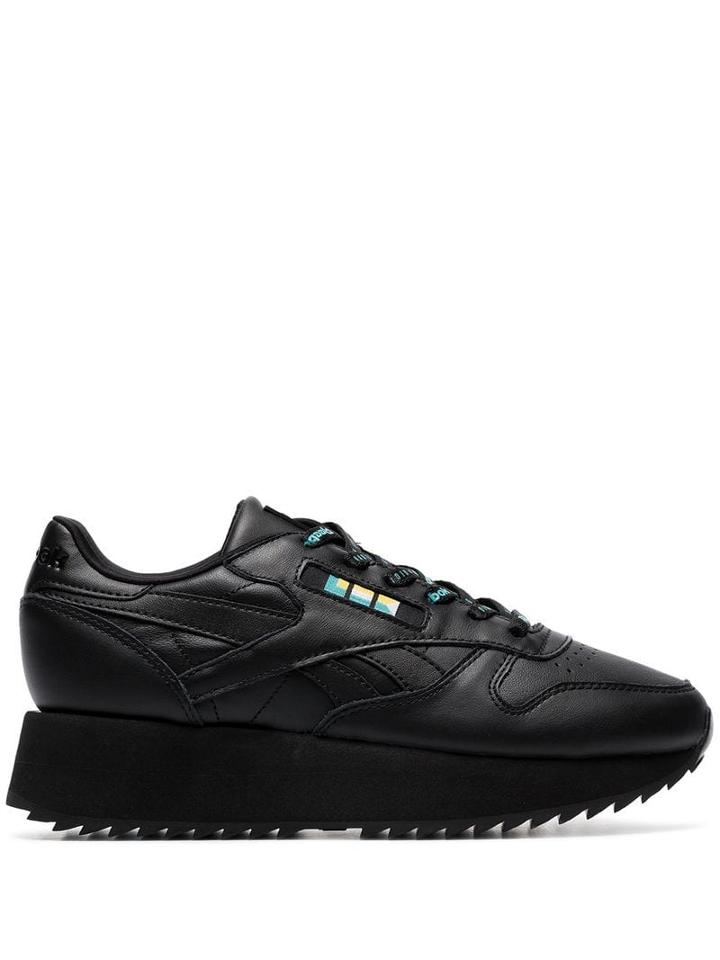 Reebok Black Classic Chunky Leather Low-top Sneakers