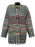 Isabel Marant 'diana' Houndstooth Tweed Jacket, Women's, Size: 40, Virgin Wool/polyamide/alpaca/virgin Wool