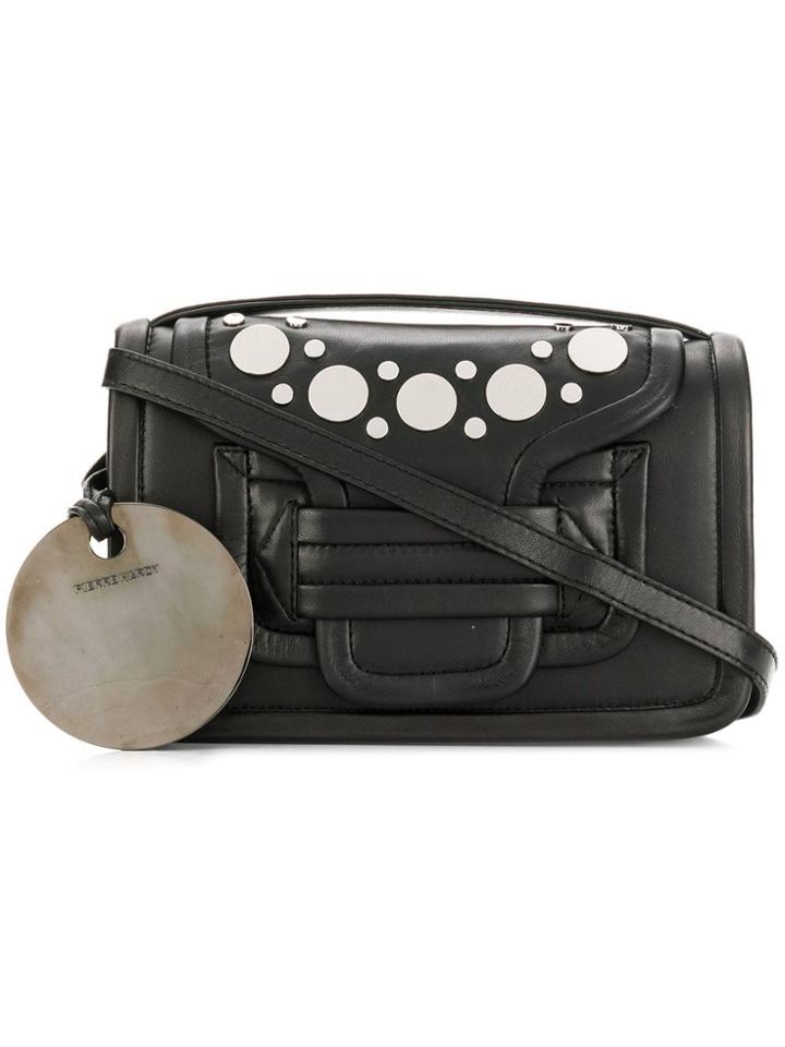 Pierre Hardy Studded Foldover Shoulder Bag - Black