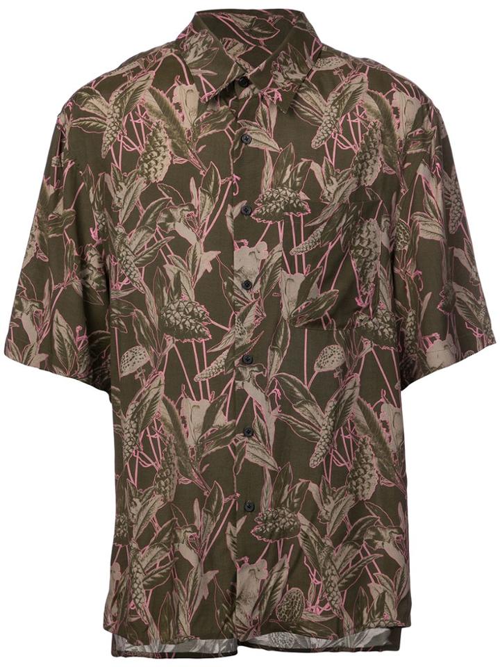 Lanvin Foliage Print Shirt - Green