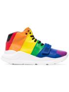 Burberry Reggie Leather Hi-tops - Blue