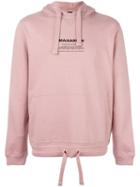 Maharishi Drawstring Hoodie, Men's, Size: Medium, Pink/purple, Organic Cotton