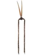 Caravana Moo Double Feather Headband - Brown