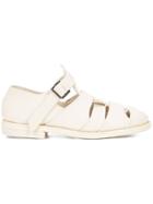 Guidi Perforated Sandals - White
