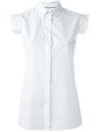 Maison Margiela Cap Sleeve Shirt, Women's, Size: 42, White, Cotton