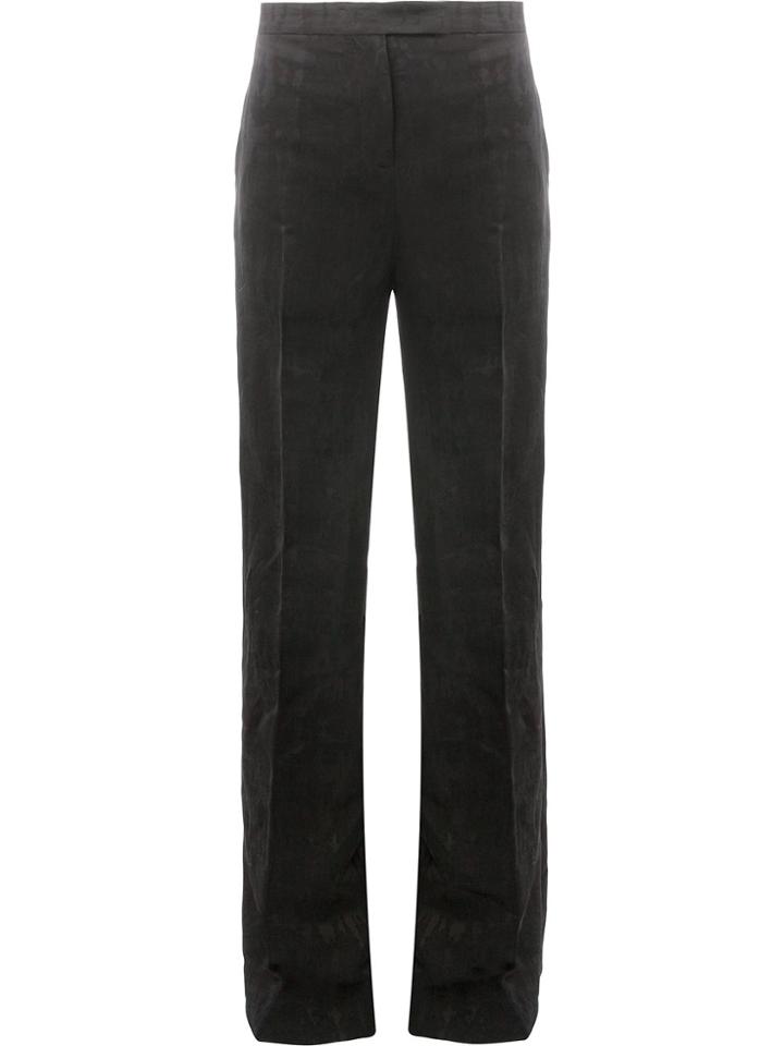 Yang Li Textured High-waisted Trousers - Black