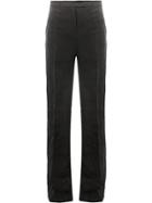 Yang Li Textured High-waisted Trousers - Black