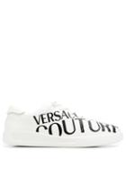 Versace Jeans Couture Logo Print Trainers - White