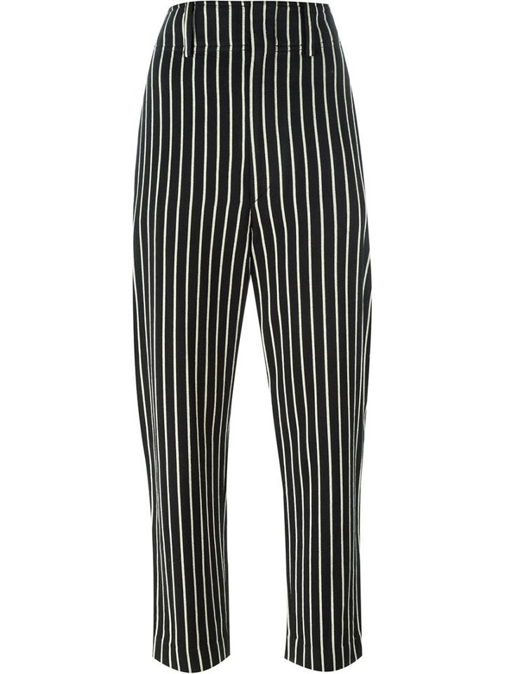 Isabel Marant Striped Cropped Trousers