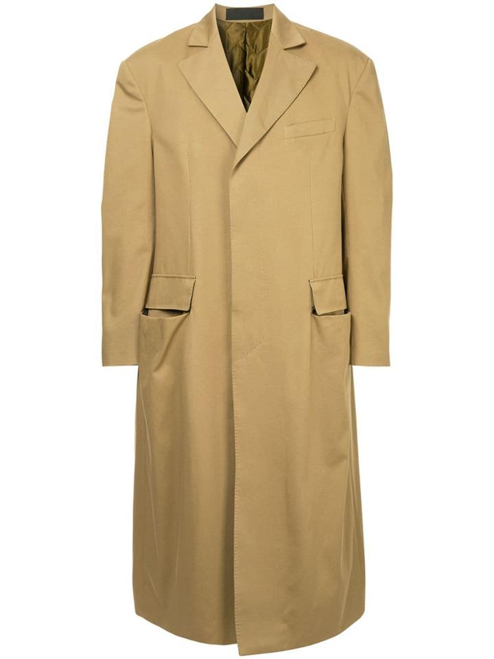 Haider Ackermann Long Single-breasted Coat - Brown