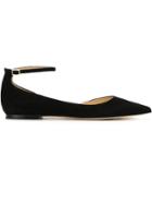 Jimmy Choo Lucy Pointed Flats - Black
