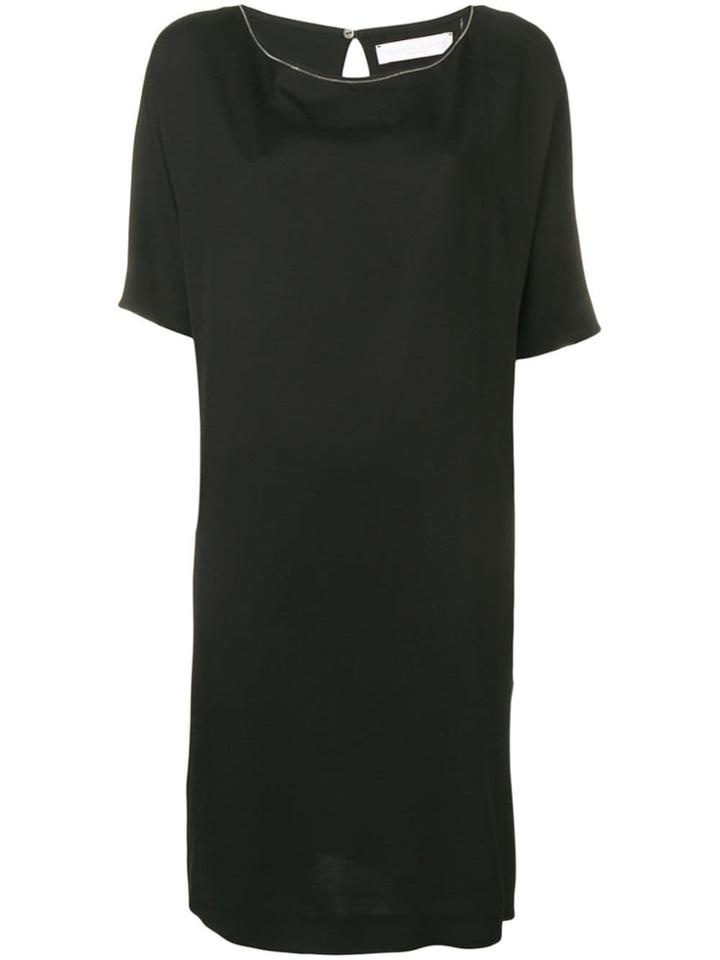 Fabiana Filippi Short-sleeved Shift Dress - Black