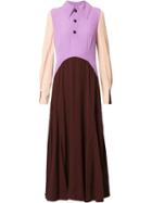 Marni Colour Block Dress - Purple