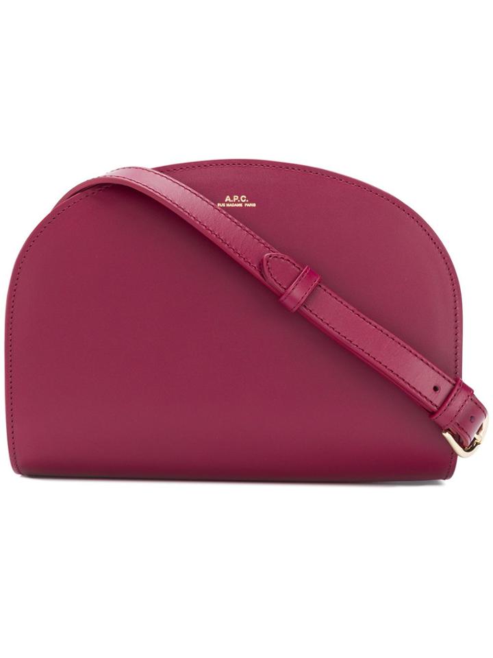 A.p.c. Half Moon Shoulder Bag - Red