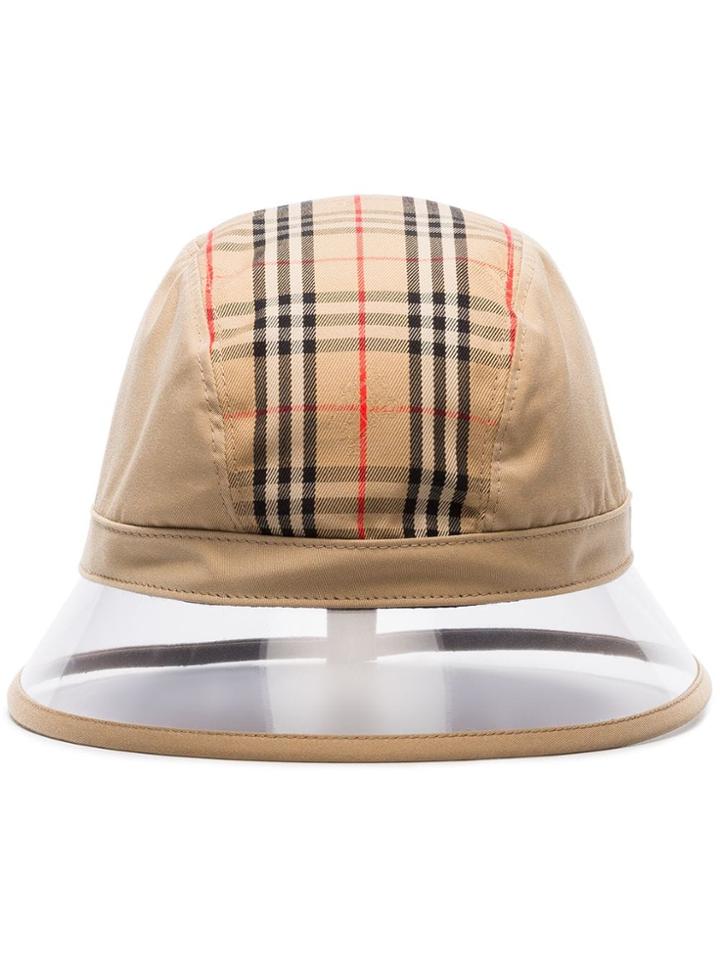Burberry Vintage Checked Bucket Hat - Nude & Neutrals