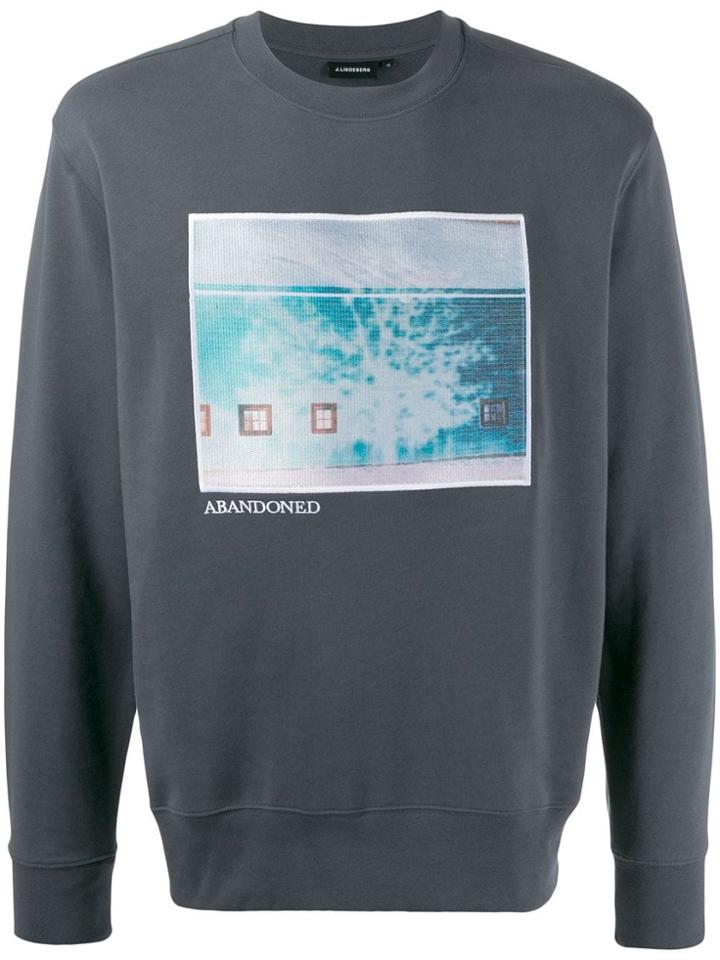 J.lindeberg Hurl Graphic Print Sweatshirt - Grey