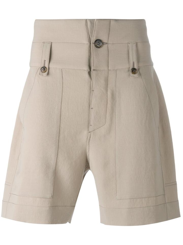 Ports 1961 Stitched Panel Shorts, Men's, Size: 50, Nude/neutrals, Polyester