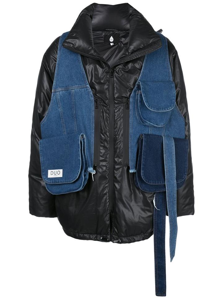 Natasha Zinko Copmbined Padded Jacket - Black