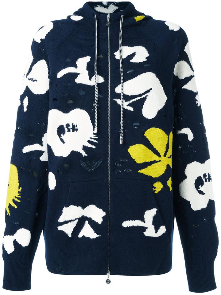 Barrie Knitted Hoodie, Women's, Size: Small, Blue, Cashmere