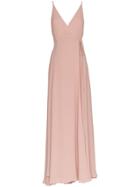 Reformation Callalilly Vneck Maxi Dress - Pink & Purple