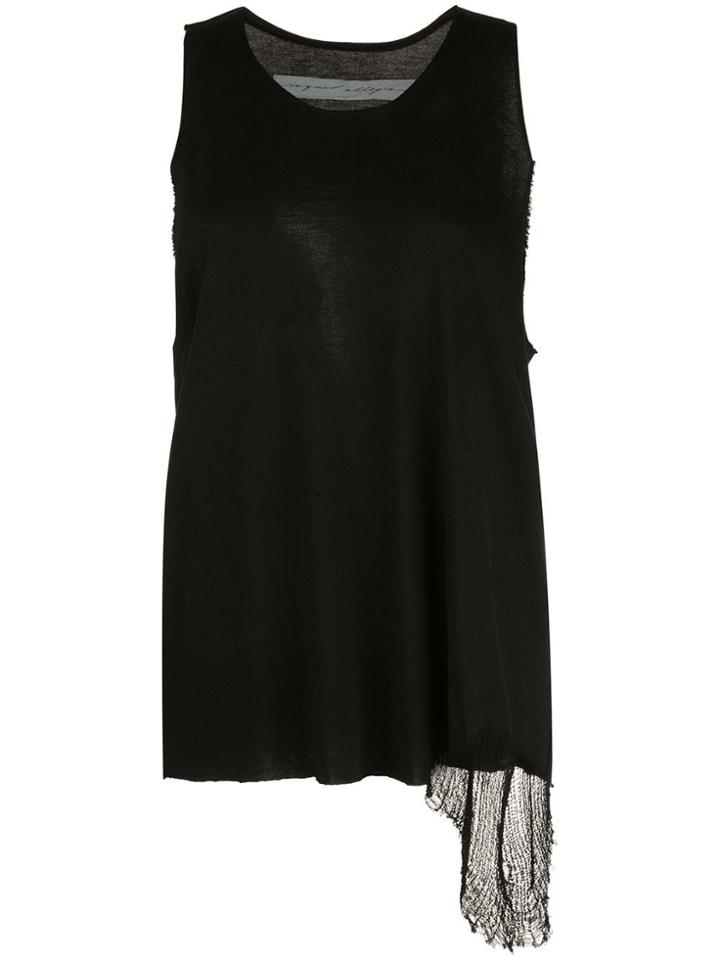 Raquel Allegra Asymmetric Tank Top - Black