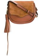 Rebecca Minkoff Tassel Detail Saddle Bag, Women's, Brown, Calf Leather