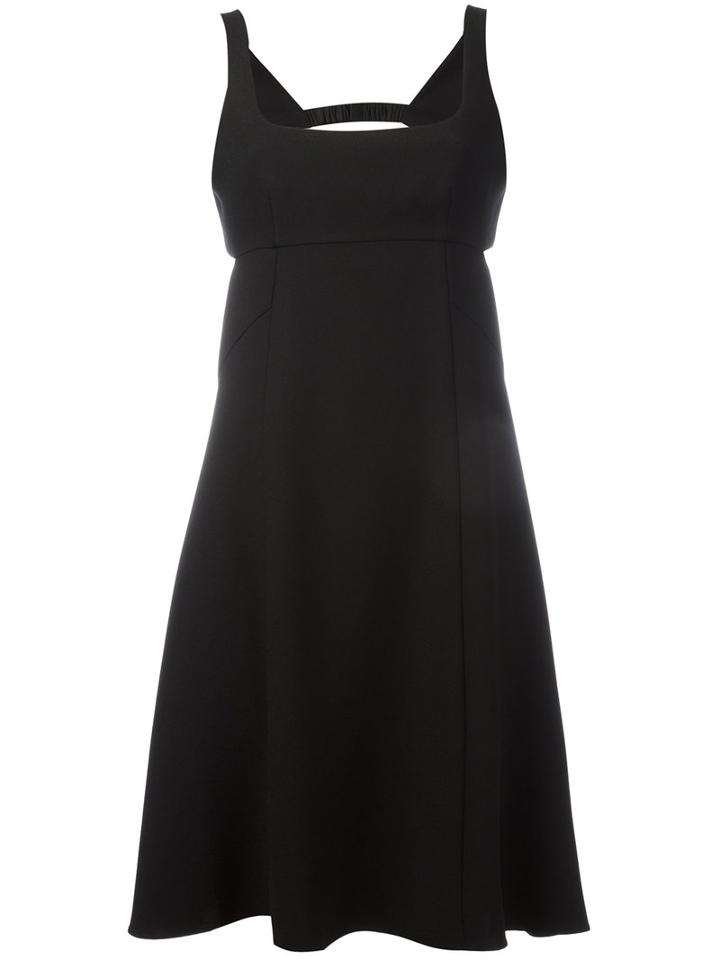 T By Alexander Wang Square Neck Dress, Women's, Size: 6, Black, Polyester