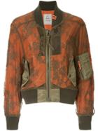 Maison Mihara Yasuhiro Lace Bomber Jacket - Orange