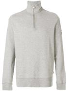 Perfect Moment Front Zipped Jumper - Grey
