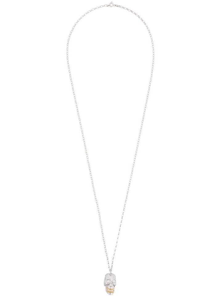 True Rocks Skull Pendant Necklace - Silver