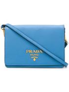Prada Prada Pattina Shoulder Bag - Blue