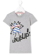 Fendi Kids - Star Motif T-shirt - Kids - Cotton - 10 Yrs, Grey