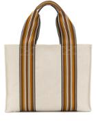 Loro Piana Striped Tote Bag - Neutrals
