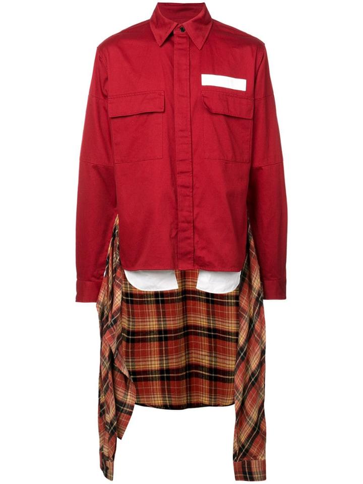 Ambush Nobo Waist Tie Shirt - Red