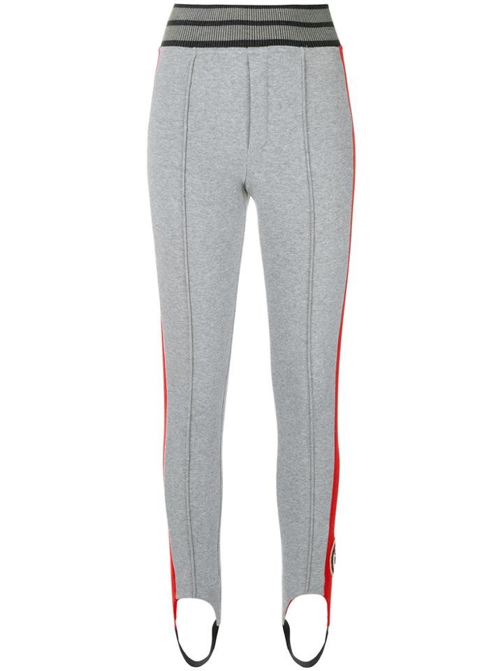 Mr & Mrs Italy Ankle Strap Striped Leggings - Grey