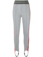Mr & Mrs Italy Ankle Strap Striped Leggings - Grey