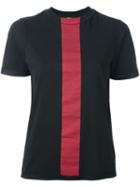 Yang Li Contrast Stripe T-shirt, Women's, Size: 40, Black, Cotton