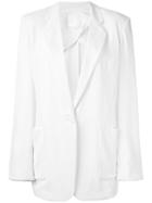 Dkny Pure One Button Blazer, Women's, Size: Xxs, Nude/neutrals, Triacetate/polyester