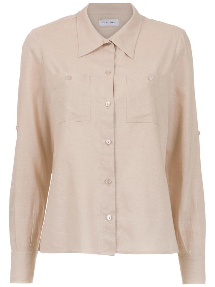 Olympiah Verona Linen Shirt - Nude & Neutrals