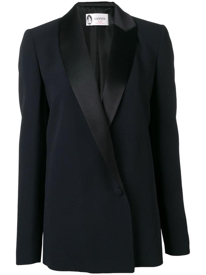 Lanvin Shawl Lapel Fitted Jacket - Blue
