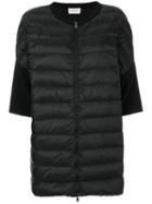 Moncler - Wool-panelled Jacket - Women - Polyamide/virgin Wool/feather/goose Down - S, Black, Polyamide/virgin Wool/feather/goose Down