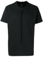Craig Green Laced Collar T-shirt, Men's, Size: Medium, Black, Cotton