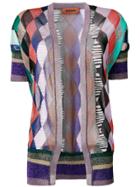 Missoni Colour Block Argyle Knit Cardigan - Multicolour