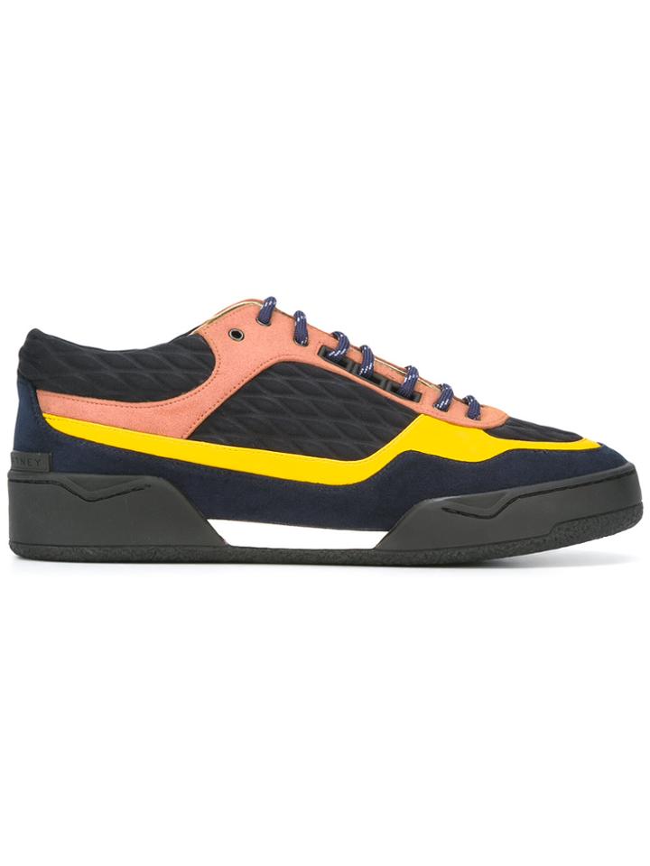 Stella Mccartney Textured Block Panel Sneakers - Black