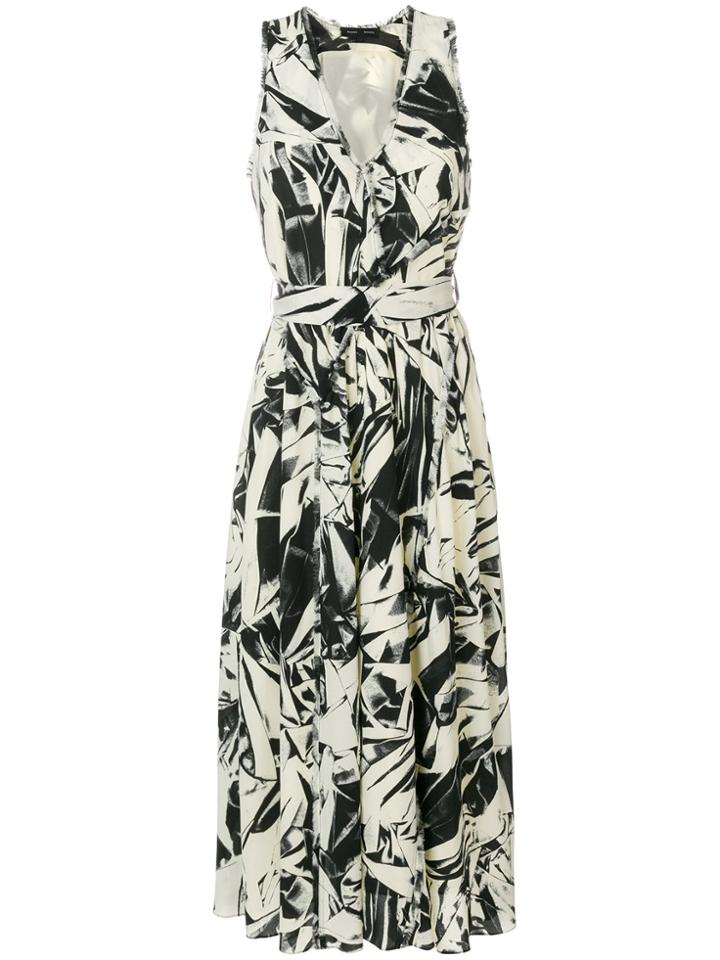 Proenza Schouler Printed Midi Dress - Nude & Neutrals