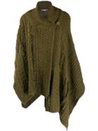 Stella Mccartney Chunky-knit Shawl Cardigan - Green