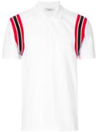 Valentino Shoulder Stripe Polo Shirt - White