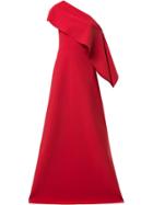 Greta Constantine One Shoulder Anysia Gown - Red